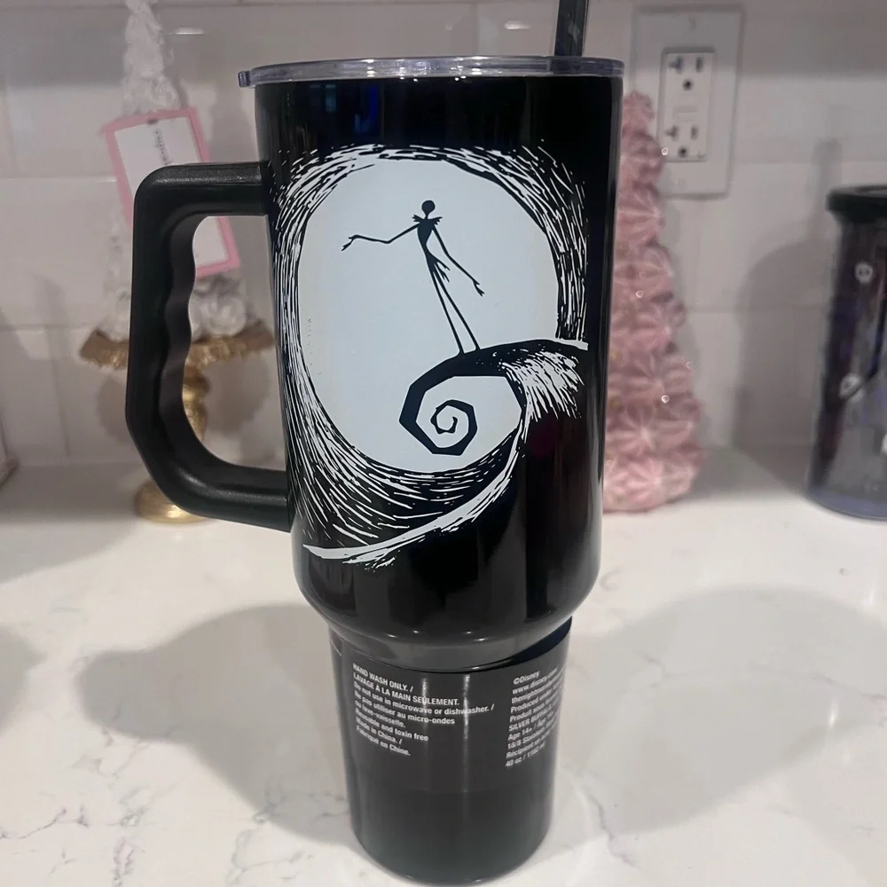 Disney Nightmare Before Christmas Travel Mug Stainless Steel 40oz With Handle